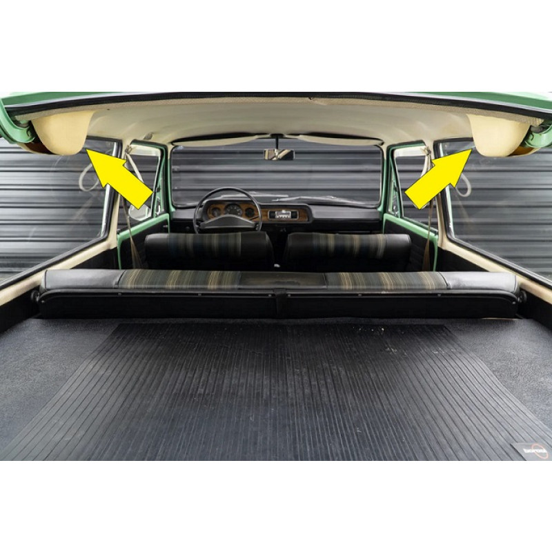 Capa Dobradiça Tampa Brasília Preta Original VW Nova - Par