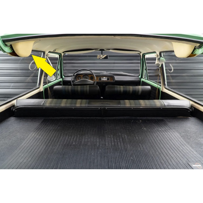 Capa Dobradiça Esquerda Tampa Brasília Preta Original VW Nova