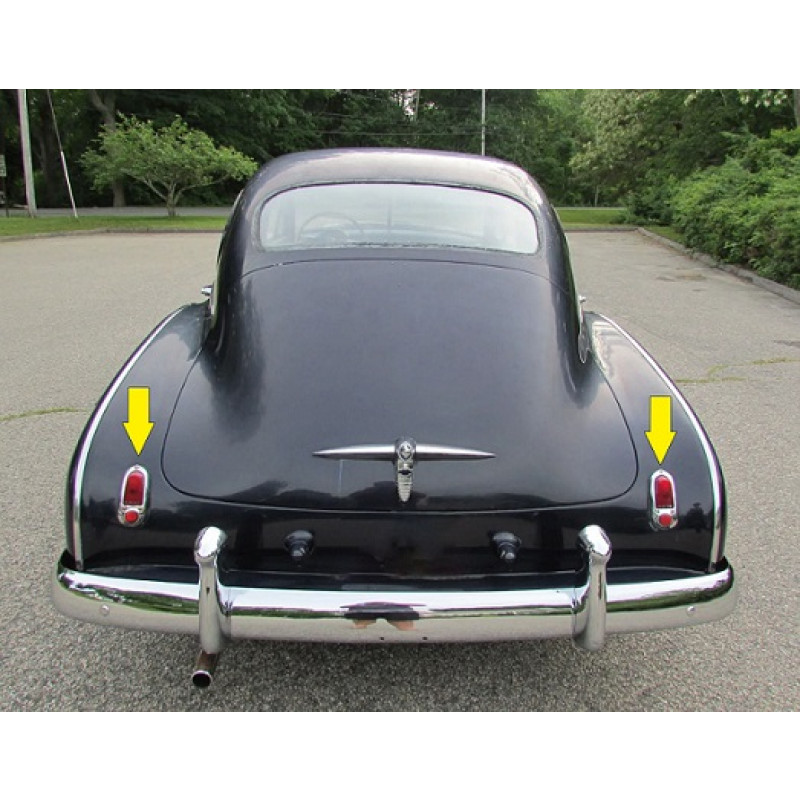 Aro Moldura Lanterna Chevrolet Passeio 1949 E 50 Novo - Par