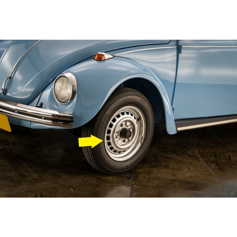 Roda Ferro Aro 15 X 4,5 Fusca 4 Furos Com Calombo Original Usada