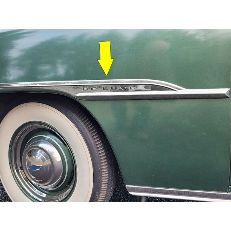 Friso Paralama Esquerdo Bel Air 1951 Original Restaurado