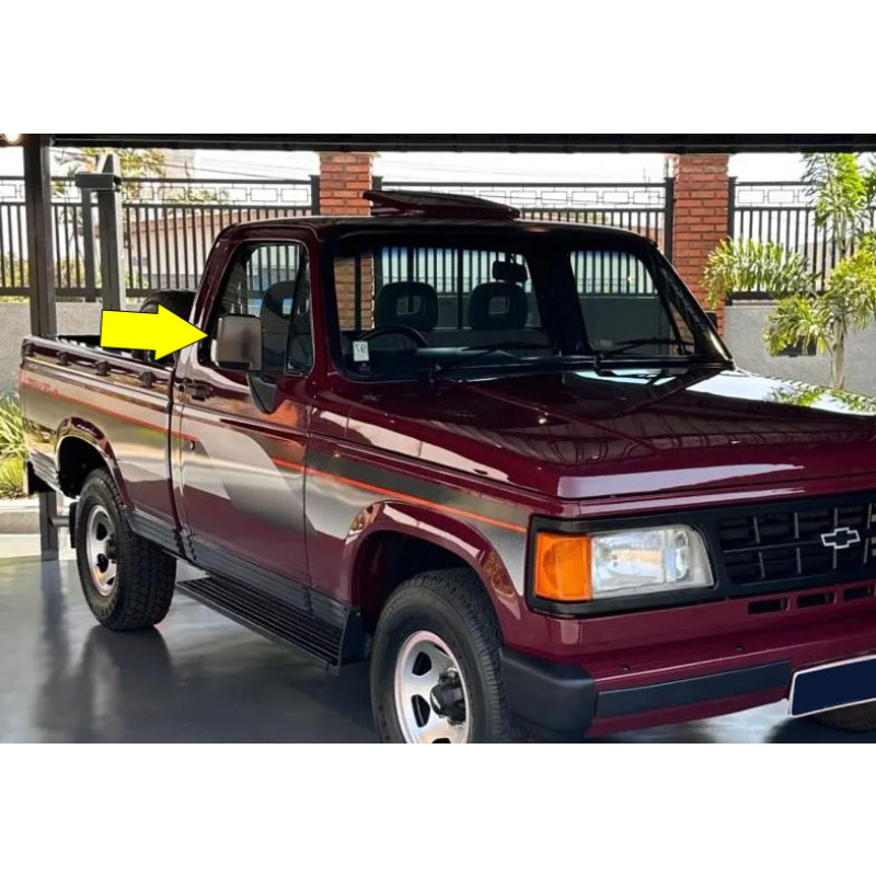 Retrovisor Direito Elétrico D-20 91 À 96 Original Usado