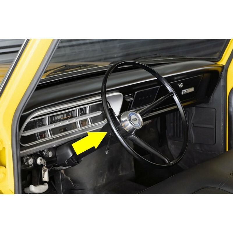 Volante Ford F-100 F-1000 1972 À 1981 Com Botão Original Usado