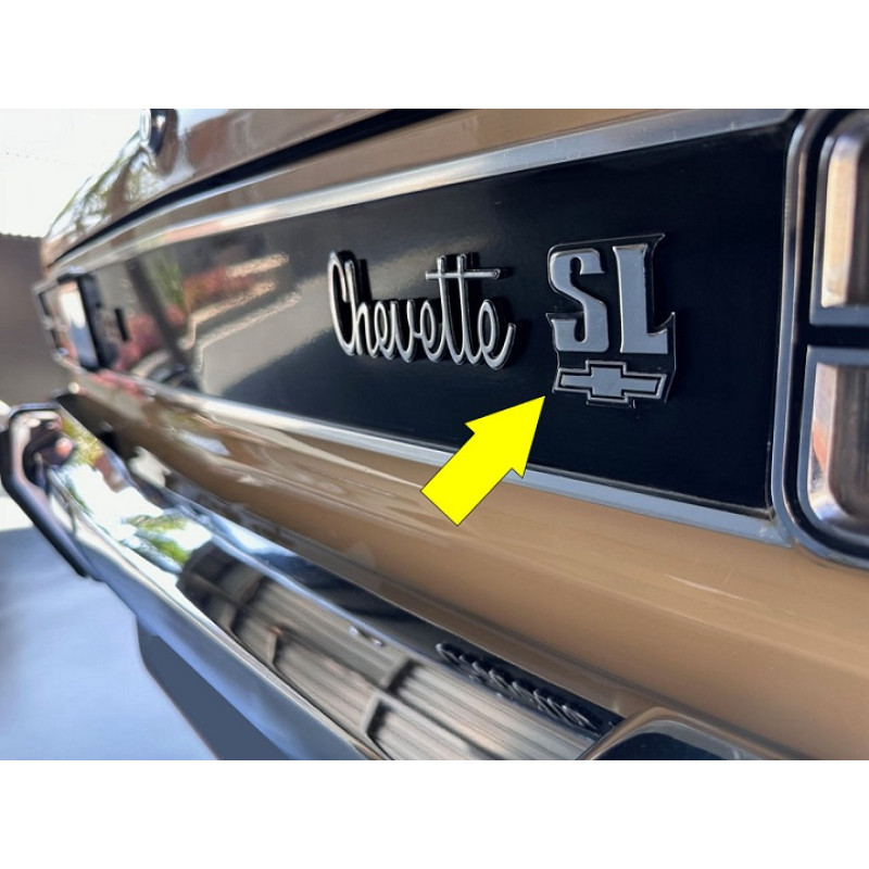 Emblema SL Painel Traseiro Chevette 78 E 79 Com Pintura