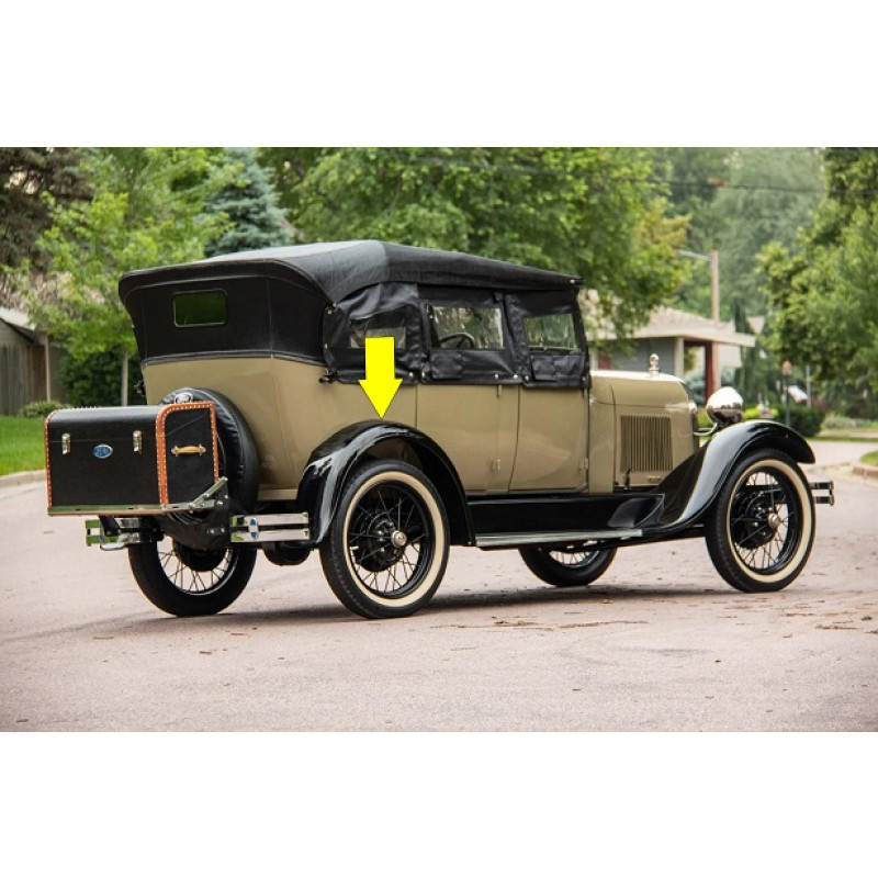 Paralama Traseiro Direito Ford 1928 E 1929 Fordinho Original Usado