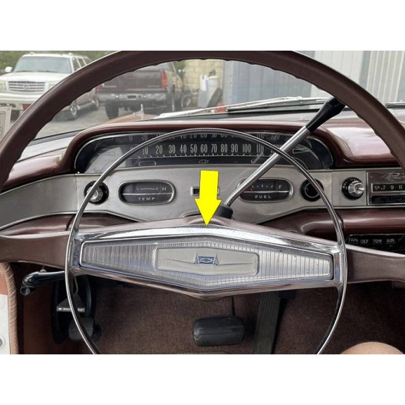 Emblema Centro Volante Bel Air 1958 Original Usado