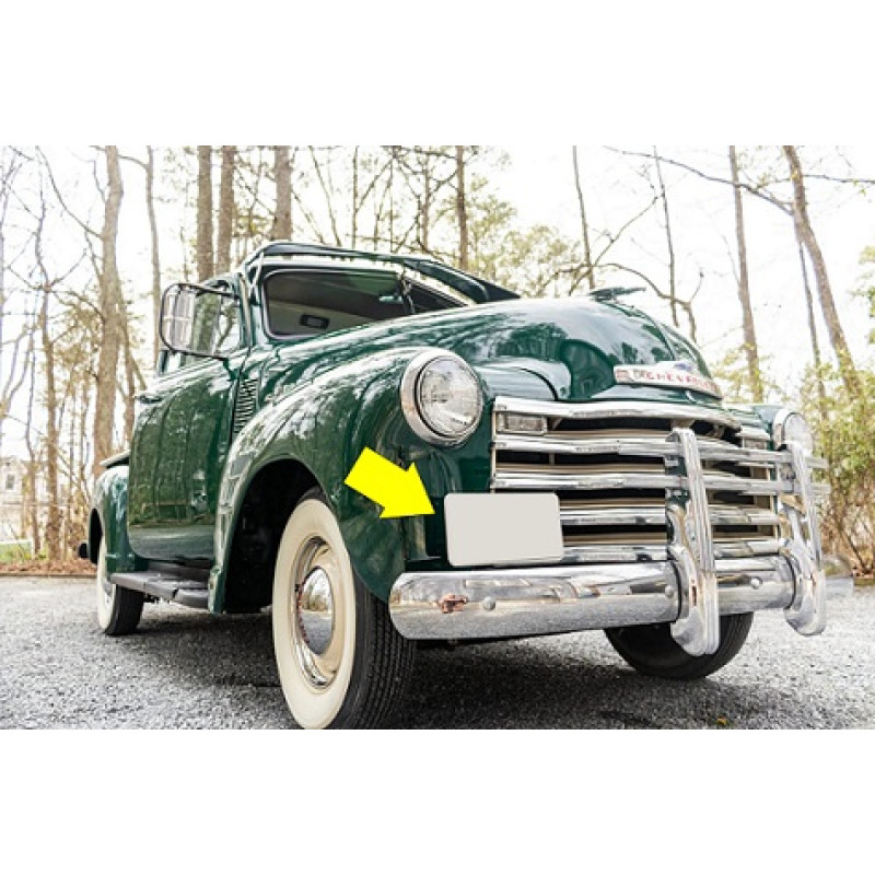 Suporte Placa Dianteiro Chev Boca De Sapo 1947 a 1953 Cromado
