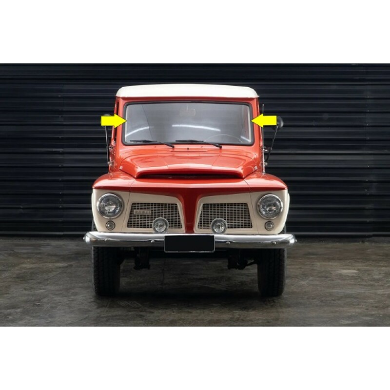 Vidro Parabrisa Rural F-75 Original Blindex Novo Com Riscos