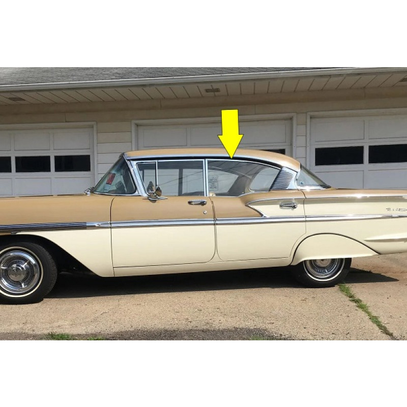 Vidro Porta Traseira Bel Air 1958 4 Portas Sem Coluna Novo