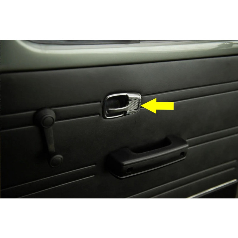 Maçaneta Interna Esquerda Cromada Fusca 78 Diante Original VW Usada