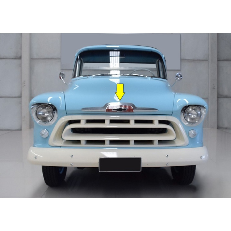 Emblema Bico Capô Chevrolet Marta Rocha 56 À 58 Original Usado