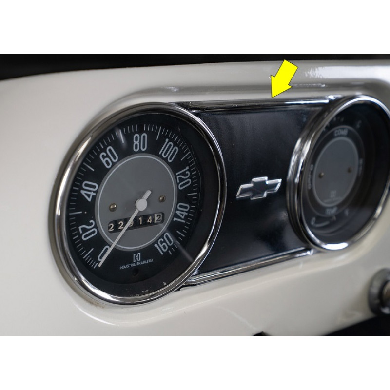 Moldura Aplique Centro Painel C-10 Veraneio 67 À 78 Original