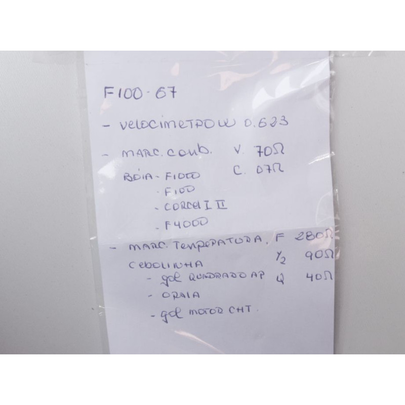 Painel Velocímetro F-100 F-600 62 À 68 Original Restaurado 