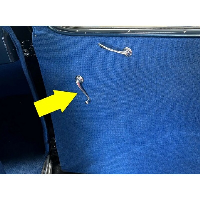 Manivela Vidro Cromada Ford Passeio 1935 E 36 Usada