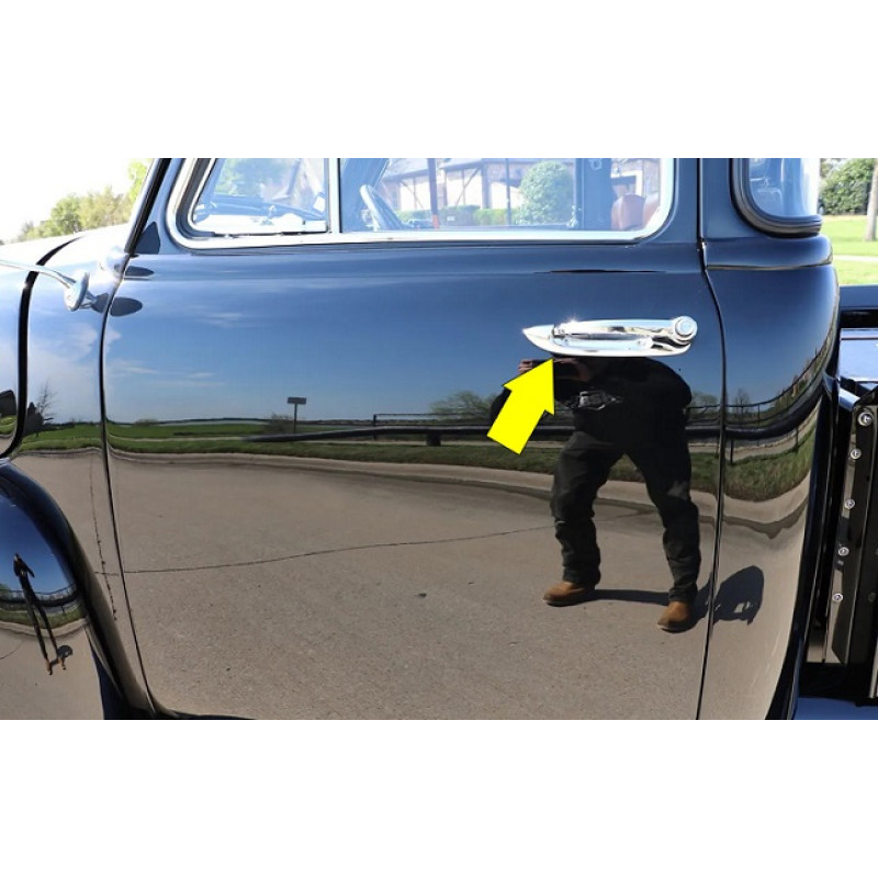 Moldura Maçaneta Externa Esquerda Chevrolet Boca De Sapo e Bagre 52 à 55