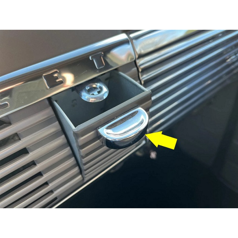 Puxador Do Cinzeiro Chevrolet Boca De Sapo 47 À 53 Cromado Novo