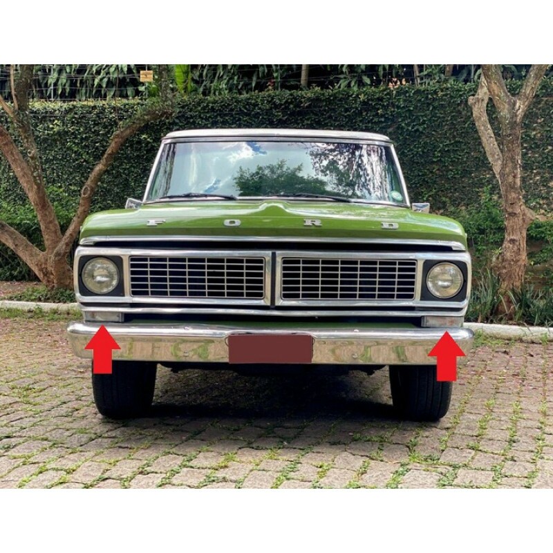 Pisca Dianteiro F-100 F-1000 72 À 92 Cristal Reprodução Par