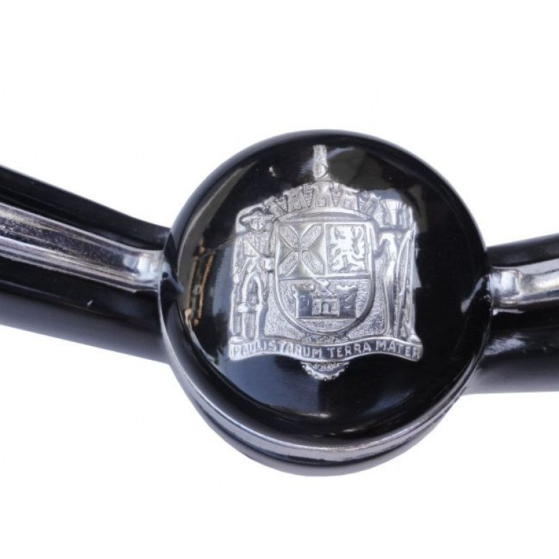 Volante Fusca 70 à 73 Cálice Estria Grossa Preto Original Restaurado