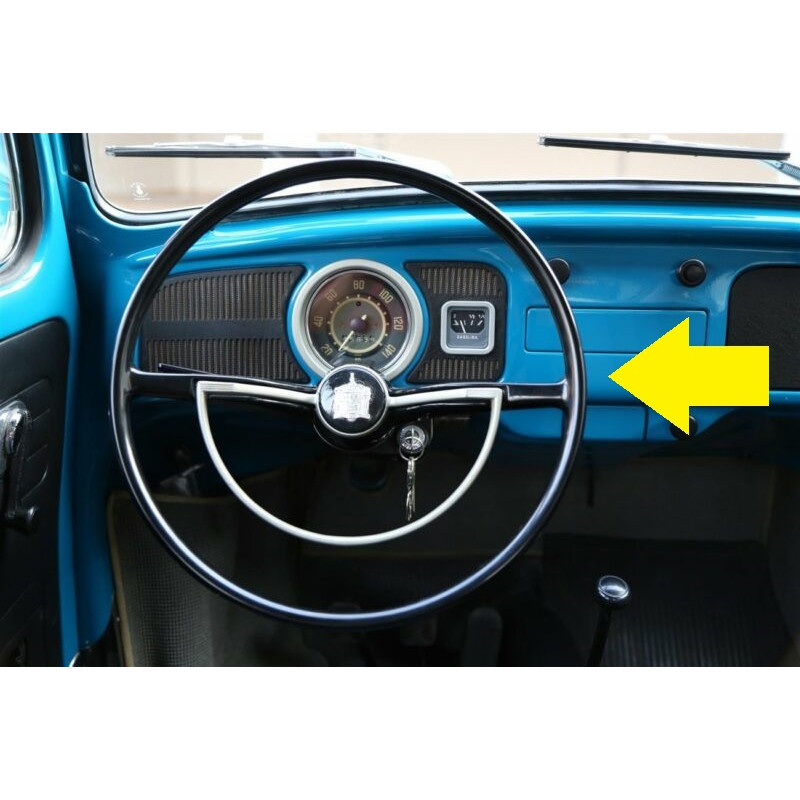 Volante Fusca 70 à 73 Cálice Estria Grossa Preto Original Restaurado