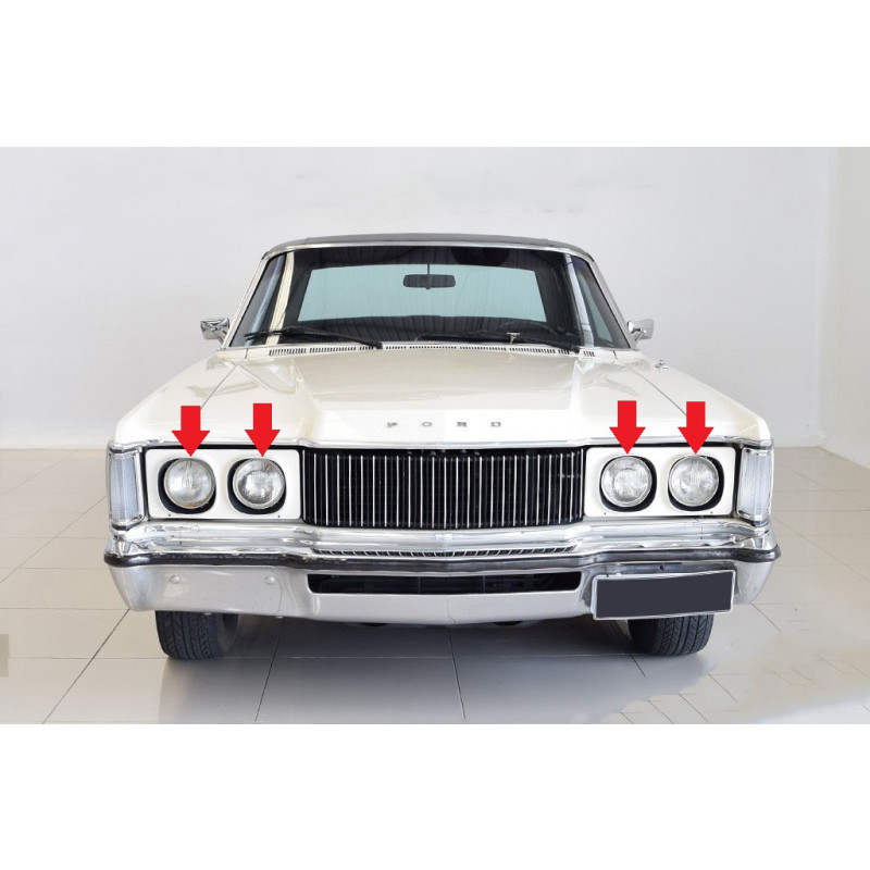 Aro Interno Farol Galaxie Ltd Landau Original Usado - Jogo