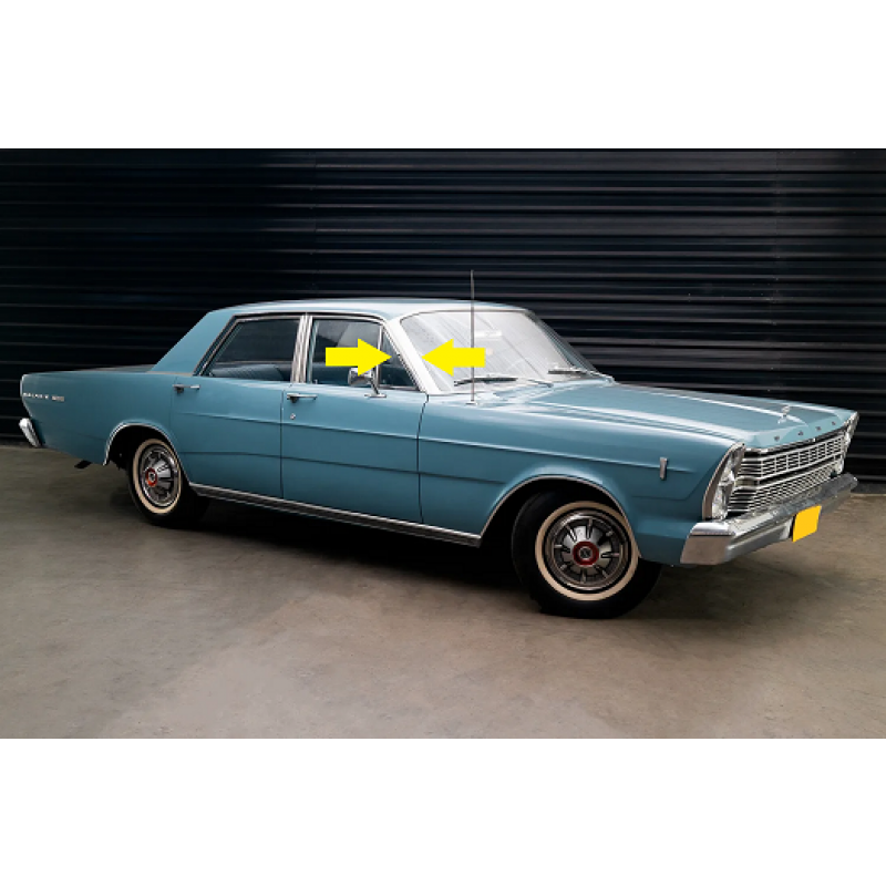 Friso Vertical Esquerdo Parabrisa Galaxie Landau Original Usado