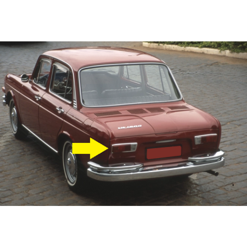 Carcaça Lanterna Traseira Esquerda Vw 1600 Zé Caixão Original