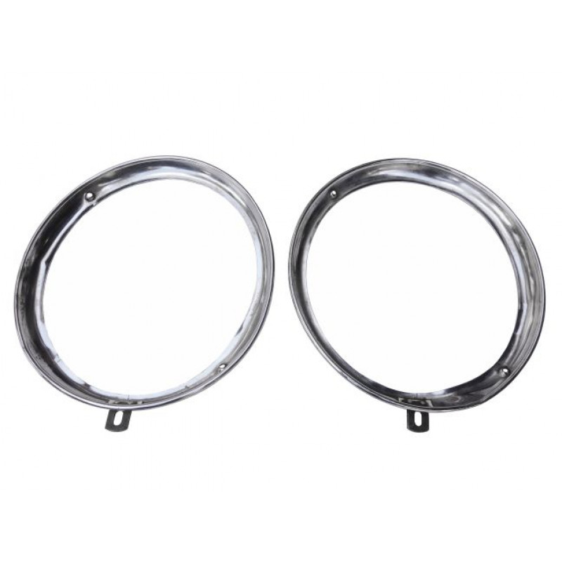 Aro Farol Fusca 1963 a 1972 Cromado Reprodução Usado - Par