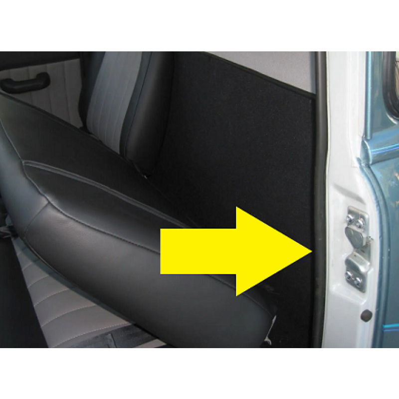 Batente Porta Esquerda Boca de Sapo e Bagre 52 À 55 Cromado Usado