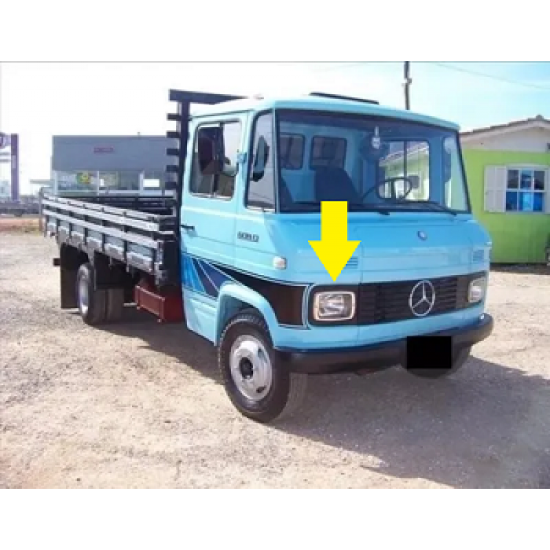 Aro Do Farol Caminhão Mercedes Mb608 708 Usado Unitário