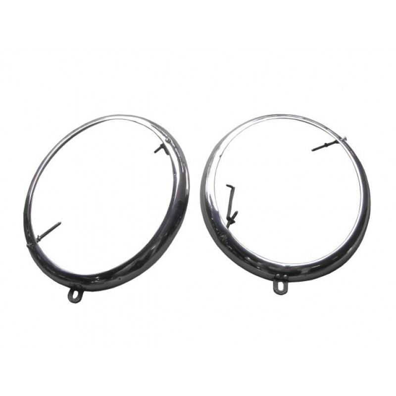 Aro Moldura Farol Fusca 1963 a 1972 Original Vw Cibié Usado - Par