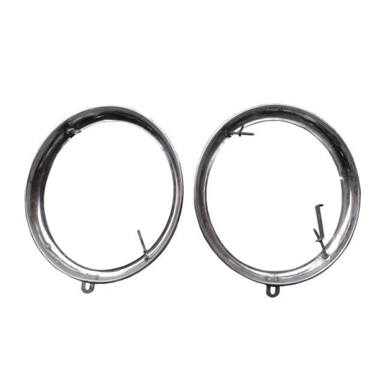 Aro Moldura Farol Fusca 1963 a 1972 Original Vw Cibié Usado - Par