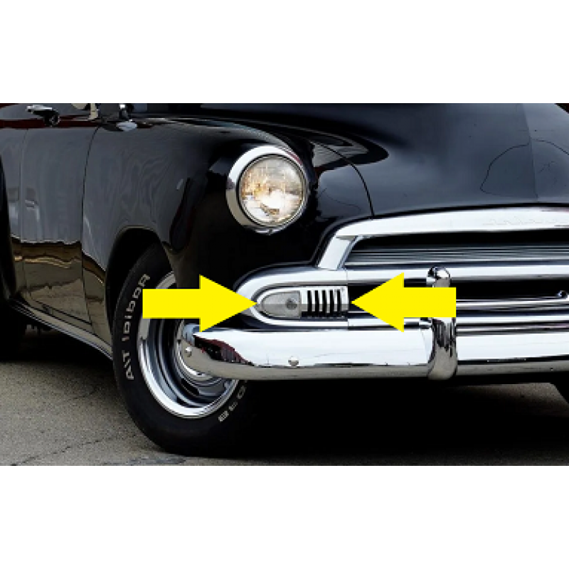 Moldura Pisca Dianteiro Direito Chevrolet Bel Air 1951 Original