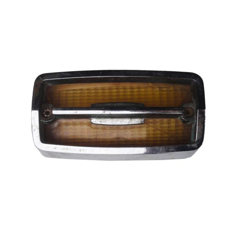 Lente E Moldura Pisca Dianteiro Galaxie Landau 73 À 75 Original Unitário