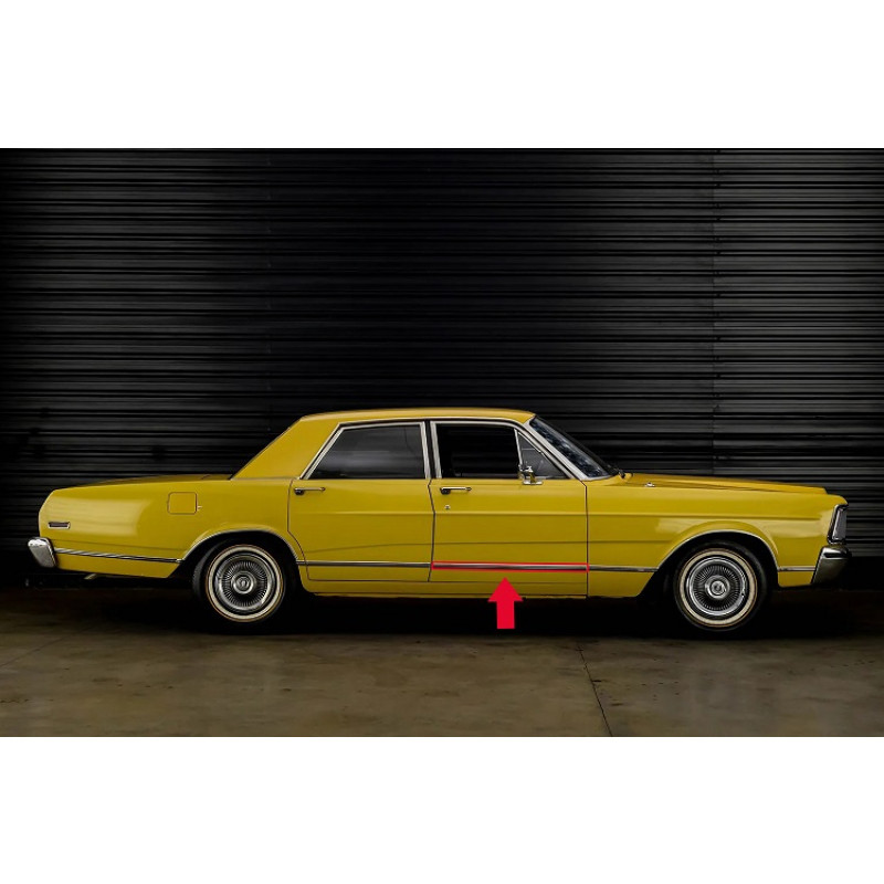 Friso Porta Dianteira Direita Galaxie Landau 73 79 Original