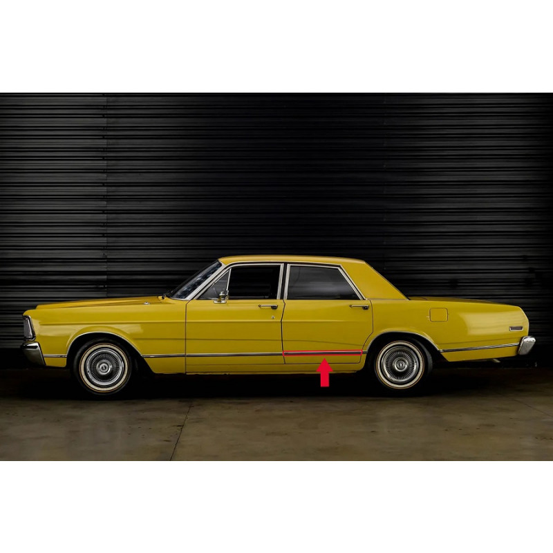 Friso Porta Traseira Galaxie Landau 73 À 79 Original Usado