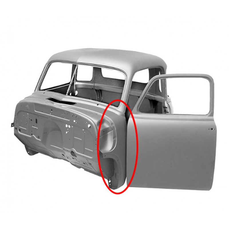 Recorte Entre Porta e Paralama Esquerdo Chevrolet Boca Sapo Bagre