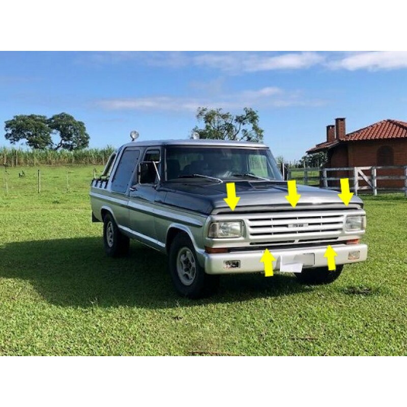 Grade Dianteira F-1000 72 à 92 SR Souza Ramos Original Completa