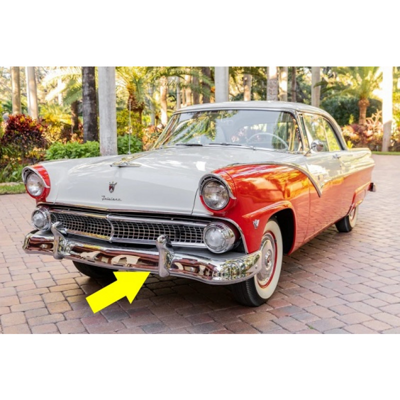 Batente Parachoque Dianteiro Esquerdo Fairlane 55 E 56 Original Usado