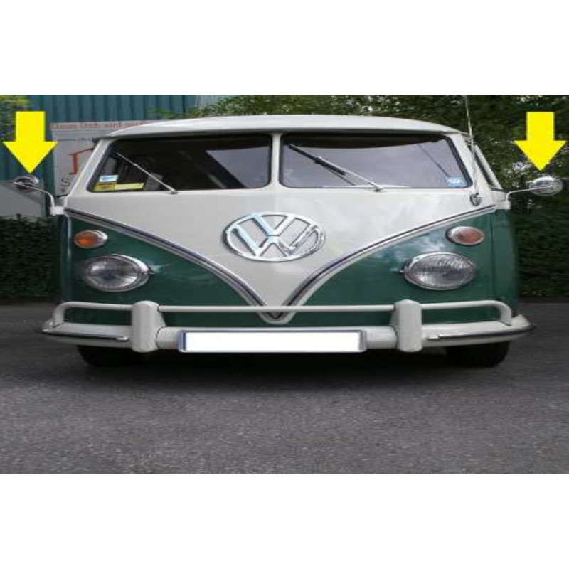 Retrovisor Externo Kombi Antiga até 1975 Cromados - Par