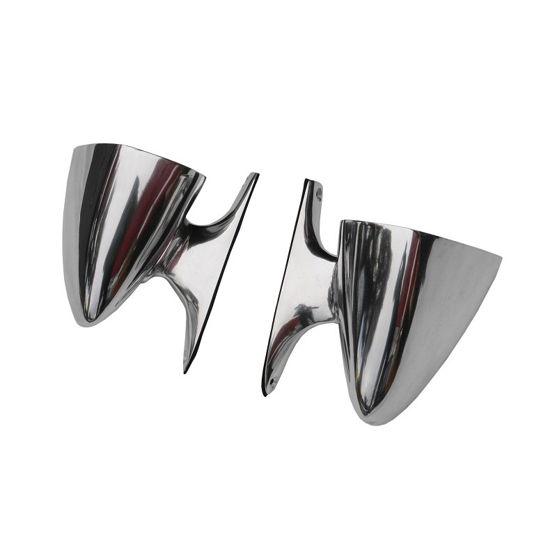 Retrovisor Externo Corcel I GT Belina até 1977 Polido - Par