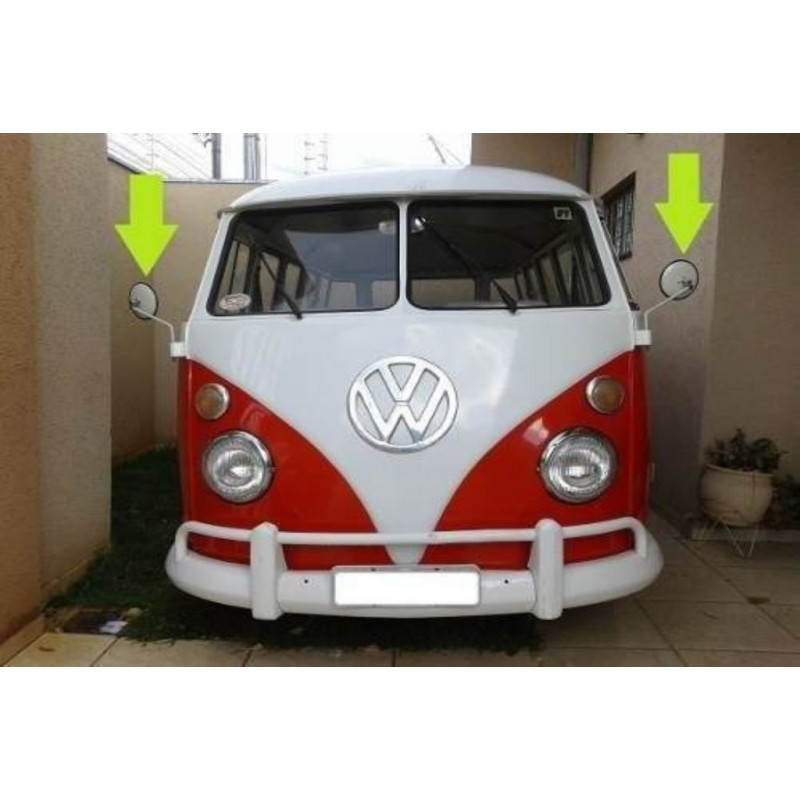 Retrovisor Externo Kombi Antiga até 1975 Bege - Par