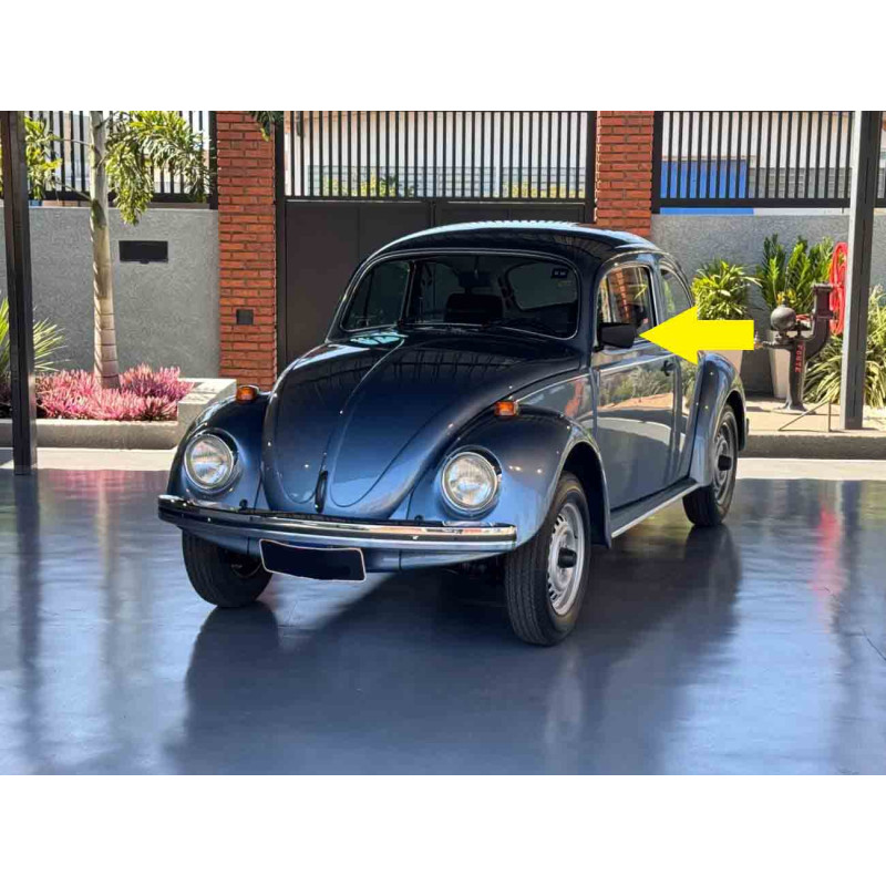 Retrovisor Pé de Ferro Esquerdo Vw Fusca 1978 Em Diante Novo