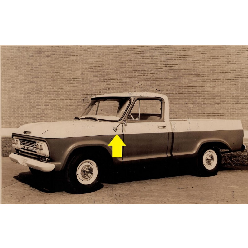 Retrovisor Externo C-14 C-15 C-10 até 1972 Pé Longo Cromado Par