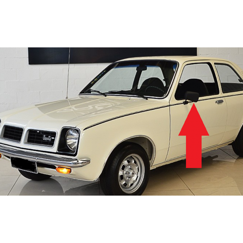 Retrovisor Externo Esquerdo Chevette até 79 Original GM Usado 
