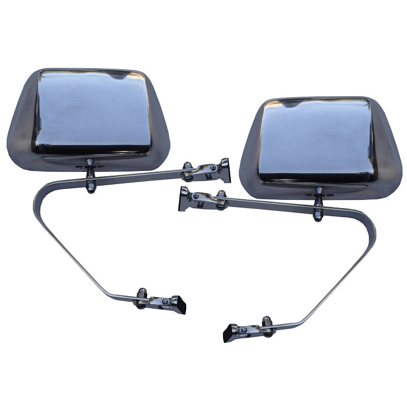 Retrovisor Externo Americano F-100 F-1000 F-350 F-600 1972 a 1992 Polido - Par