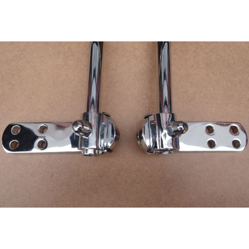 Retrovisor Externo Quadrado com Haste Cromado F-100 1953 à 1971 Novo - Par