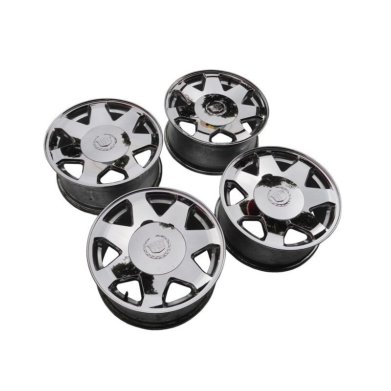 Roda Aro 17 Cadillac Escalade C-10 D-10 Veraneio D-20 Silverado Cromada - Jogo