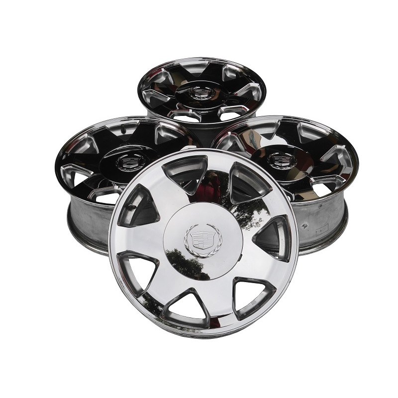 Roda Aro 17 Cadillac Escalade C-10 D-10 Veraneio D-20 Silverado Cromada - Jogo