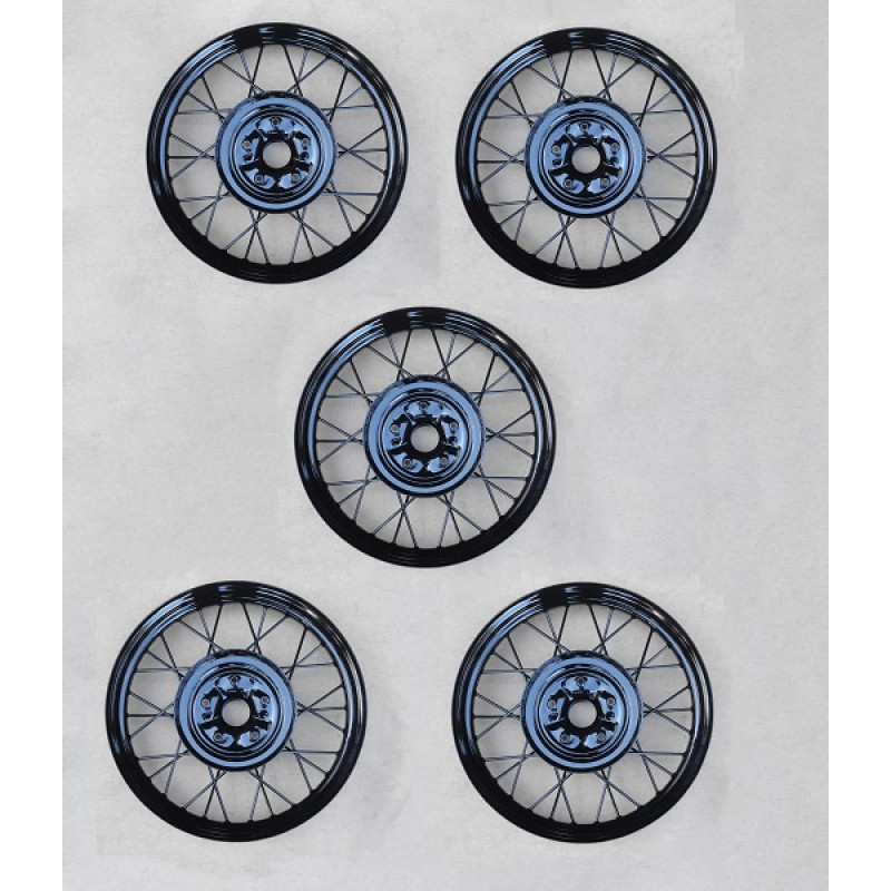 Roda Aro 21 Ford Model A 1928 1929 Fordinho Preta Nova - Jogo com 05