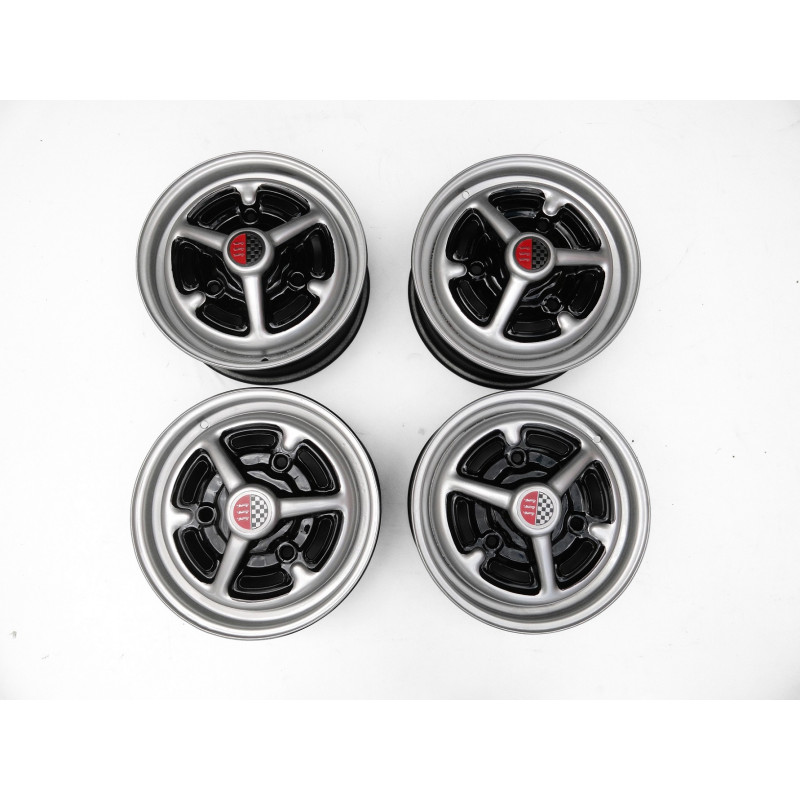 Roda Corcel GT Até 77 Aro 13 Tala 5 Com Emblema Restaurada - Jogo